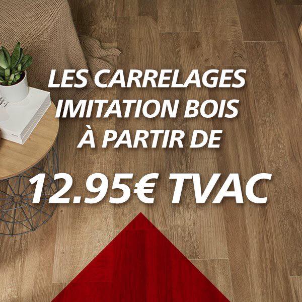 Promo de septembre: Les carrelages Imitation Bois à partir de 12,95€ TVAC