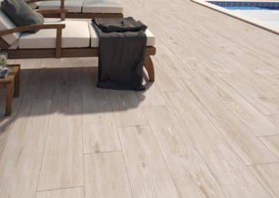 Carrelages imitation bois pour l'extérieur à Amay